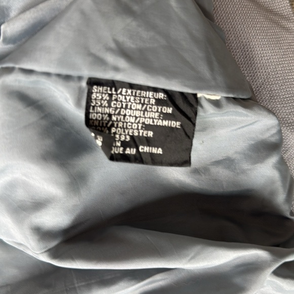 Members Only Jacket Gray Mobil Jacket Vintage Zip Up Size 44 - Picture 8 of 14